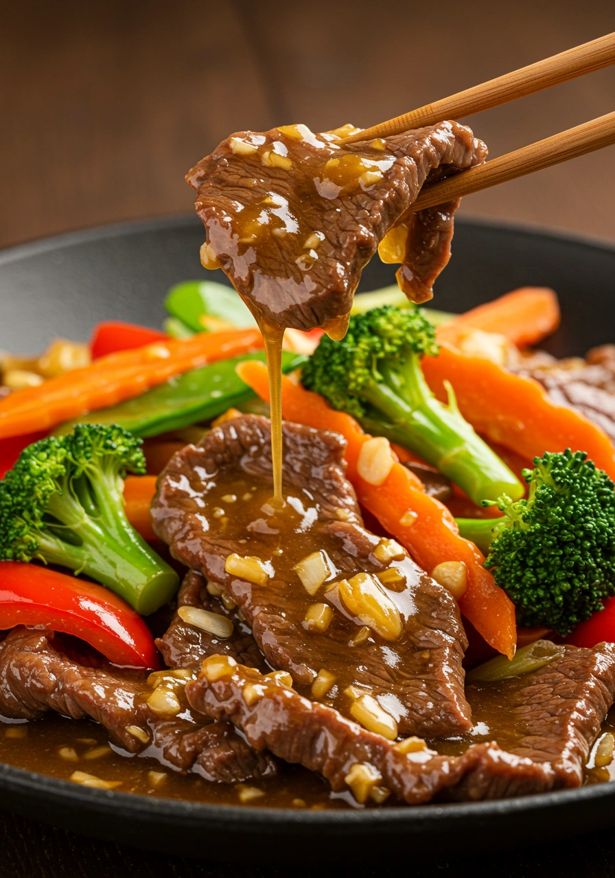 Beef Stir-Fry with Garlic Sauce